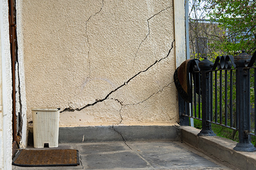 Wall in Tampa FL With Cracks In Need of Drywall Repair Services