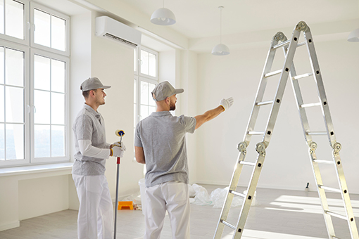 Two Painters Discussing Game Plan for South Tampa Florida Property