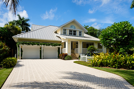 Exterior of a Residential Property in Tampa FL After Homeowners Availed House Painting Services